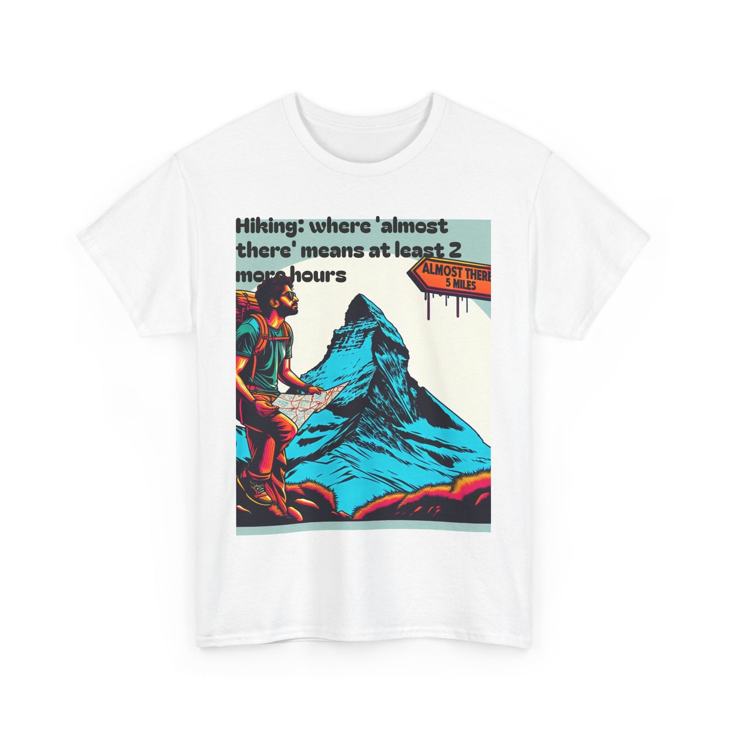 Adventure Tee: Hiking Humor Graphic T-Shirt, Outdoor Shirt, Gift for Hikers, Mountain Lover Tee, Unisex Cotton Tee