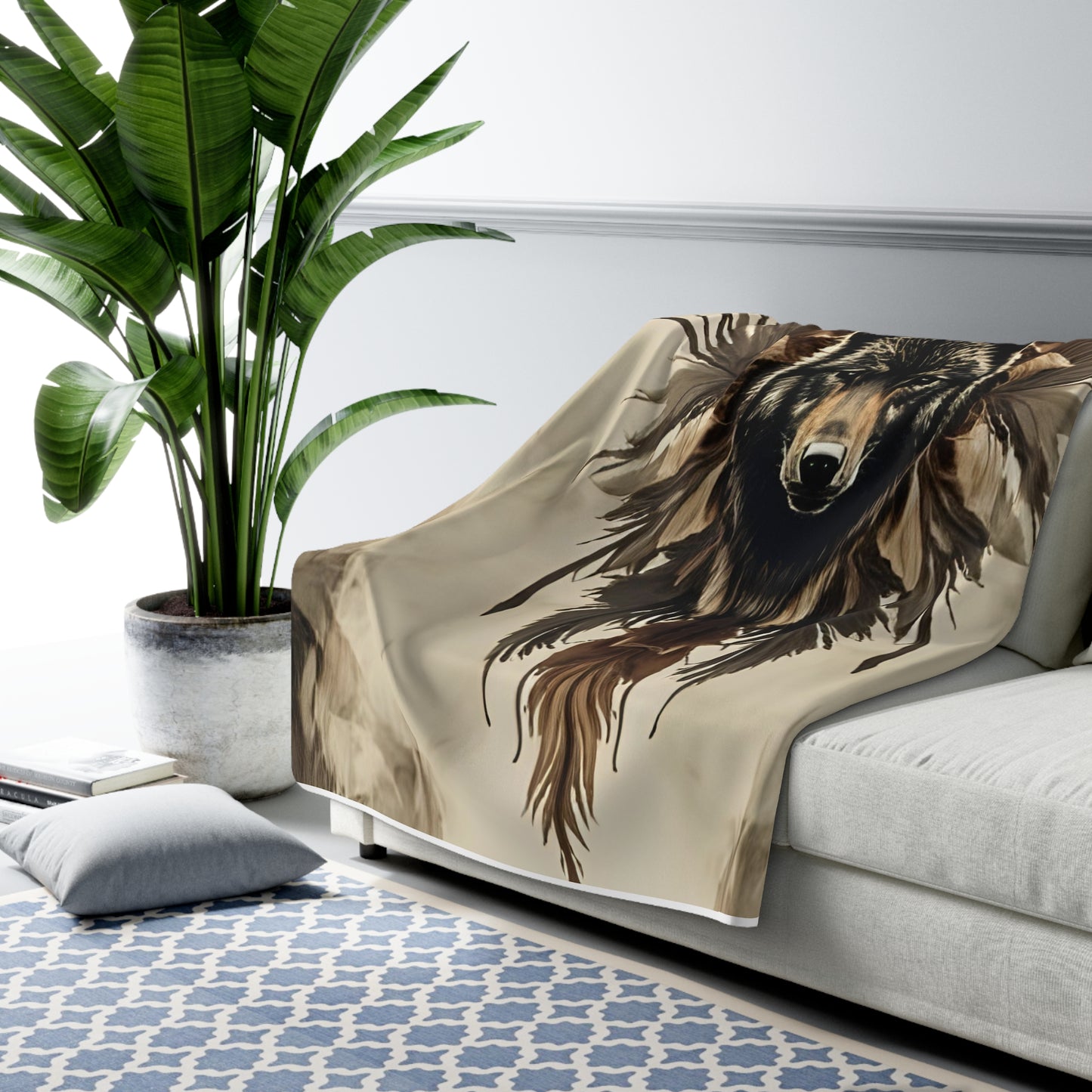 Black Wolf Blanket