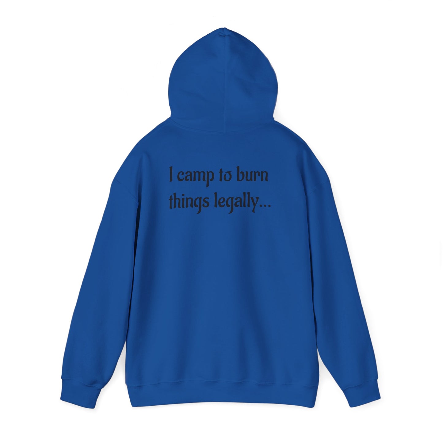 Colorful Campfire Hoodie with Fun Quote - Cozy Unisex Sweatshirt for Camping Lovers, Outdoor Adventure Gear, Unique Gift Idea