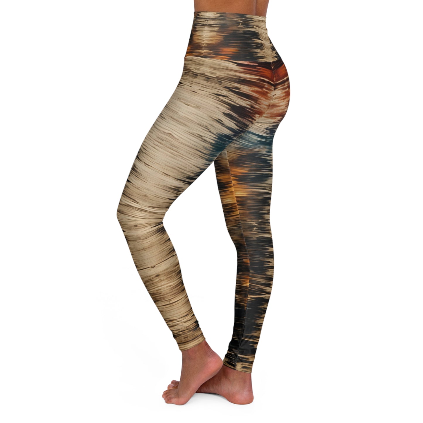 Earth-Tone Leggings: Nature-Inspired. Adventure-Ready. (Horse Blanket Pattern)
