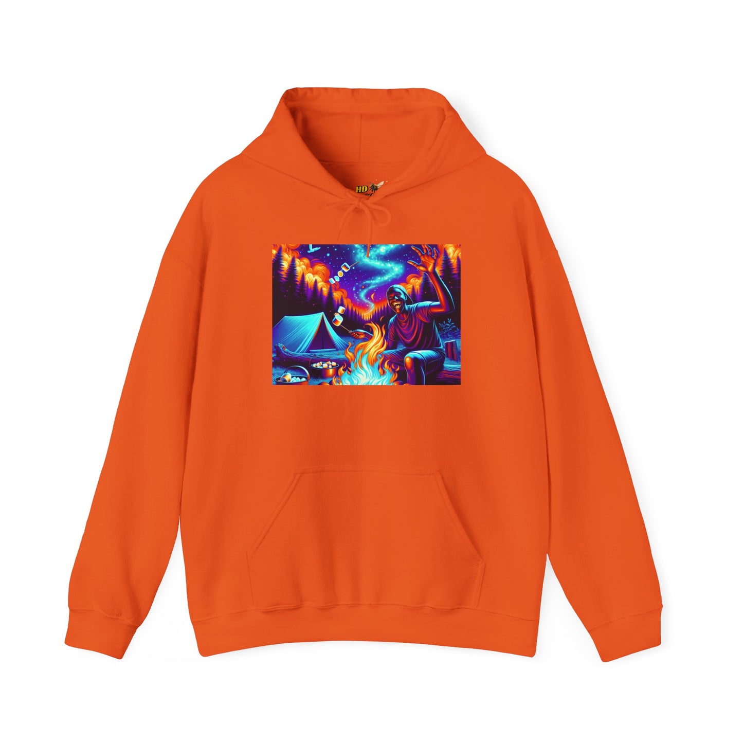 Colorful Campfire Hoodie with Fun Quote - Cozy Unisex Sweatshirt for Camping Lovers, Outdoor Adventure Gear, Unique Gift Idea
