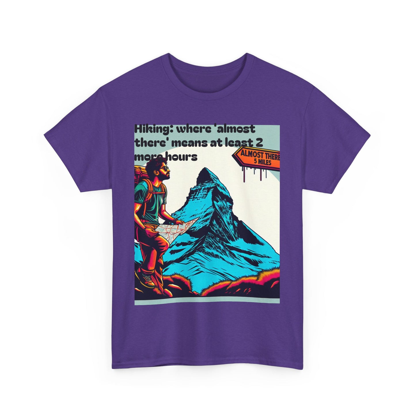 Adventure Tee: Hiking Humor Graphic T-Shirt, Outdoor Shirt, Gift for Hikers, Mountain Lover Tee, Unisex Cotton Tee