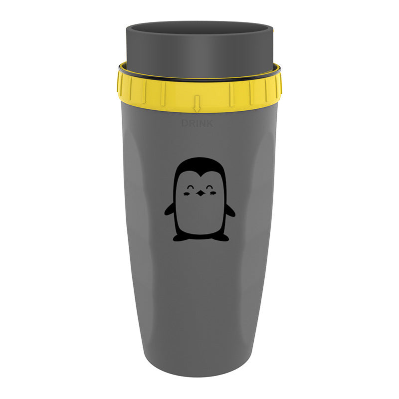 No Cover Twist Cup, Travel Portable Cup, Double Insulation Tumbler, Straw Sippy Water Bottles Portable For Children /Adults