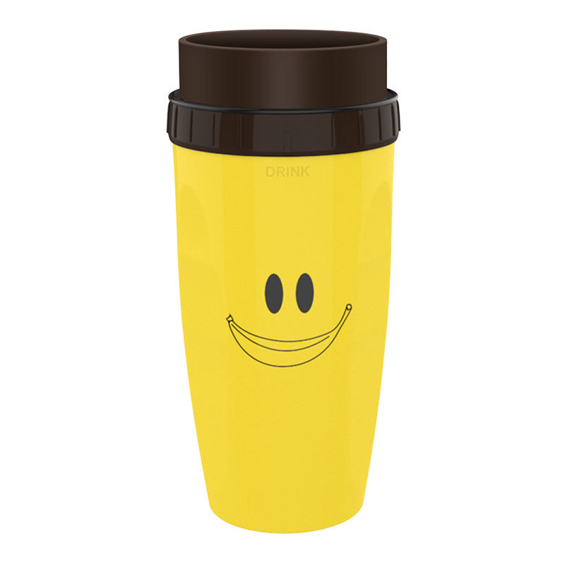 No Cover Twist Cup, Travel Portable Cup, Double Insulation Tumbler, Straw Sippy Water Bottles Portable For Children /Adults