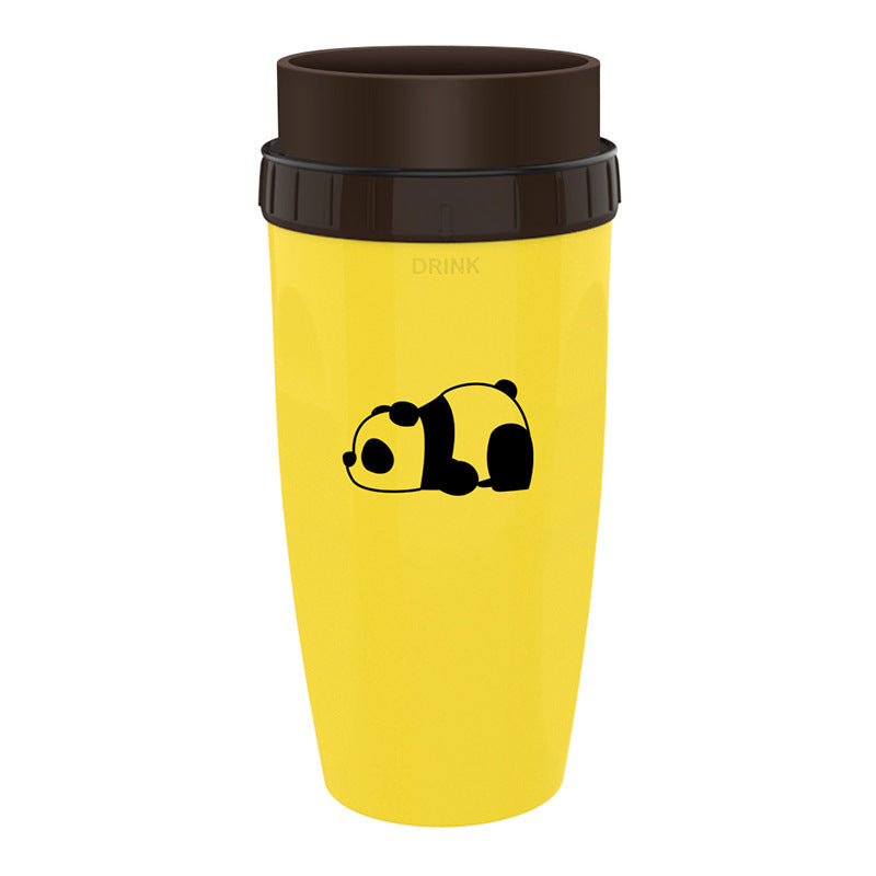 No Cover Twist Cup, Travel Portable Cup, Double Insulation Tumbler, Straw Sippy Water Bottles Portable For Children /Adults