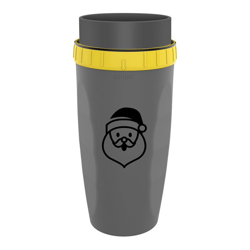 No Cover Twist Cup, Travel Portable Cup, Double Insulation Tumbler, Straw Sippy Water Bottles Portable For Children /Adults