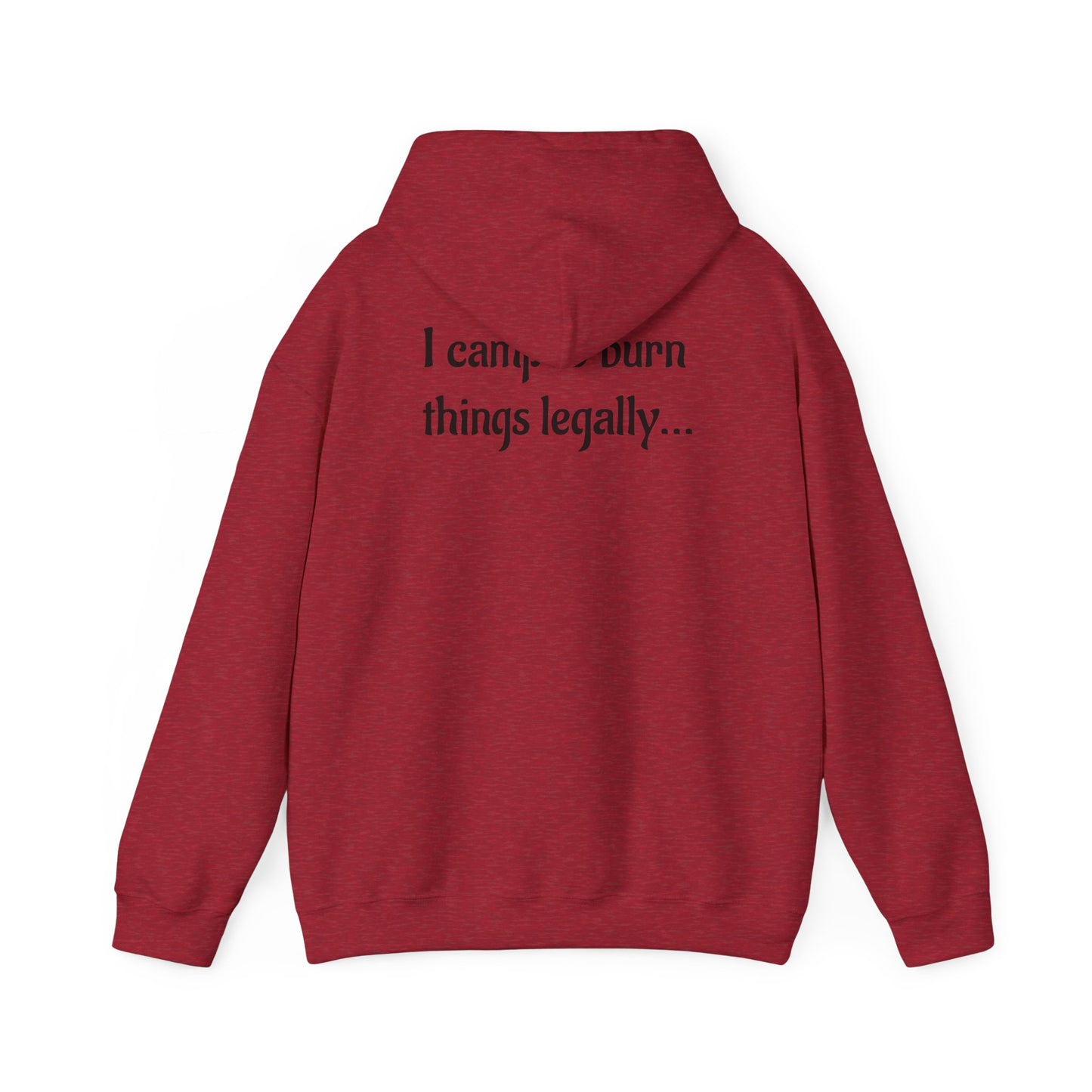 Colorful Campfire Hoodie with Fun Quote - Cozy Unisex Sweatshirt for Camping Lovers, Outdoor Adventure Gear, Unique Gift Idea