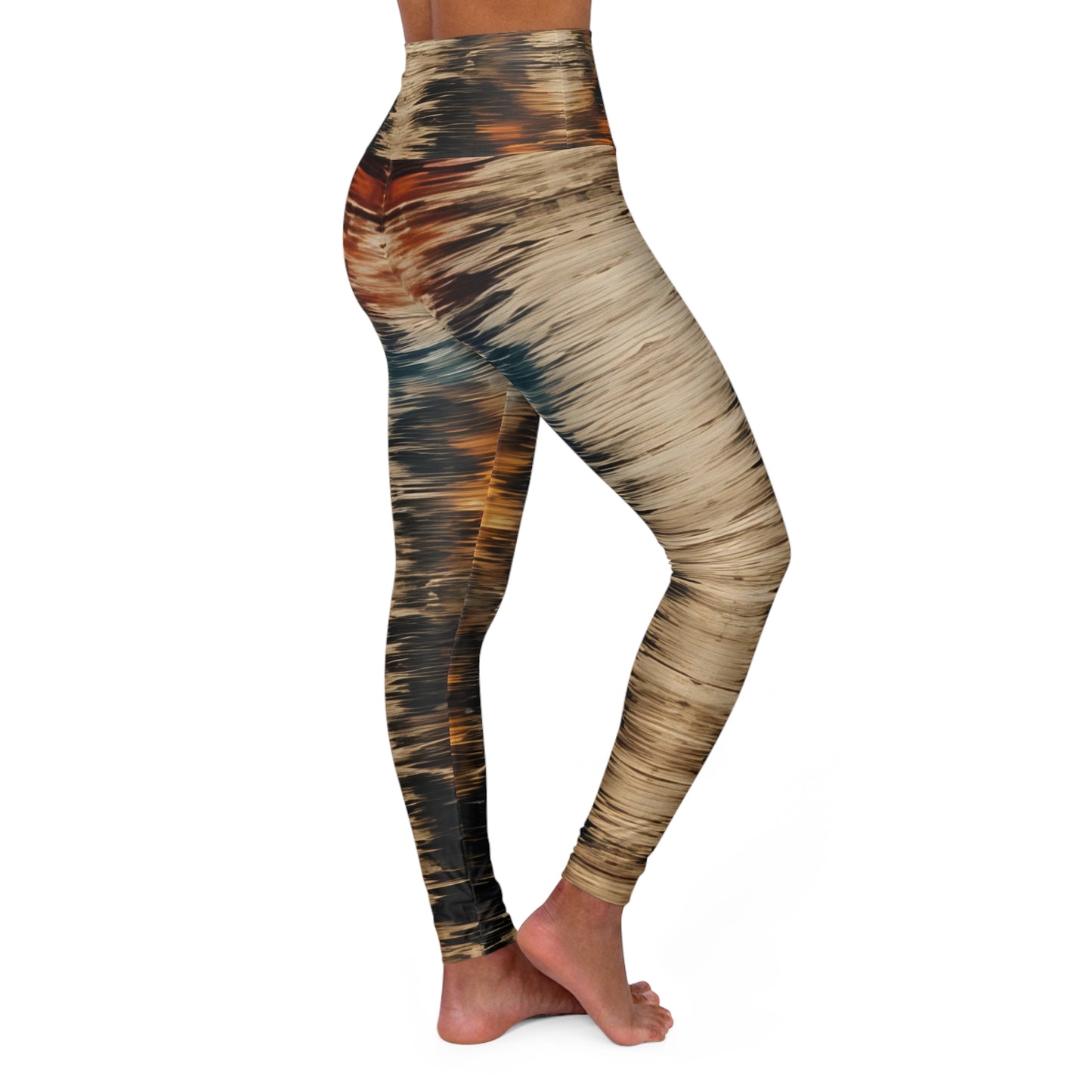 Earth-Tone Leggings: Nature-Inspired. Adventure-Ready. (Horse Blanket Pattern)