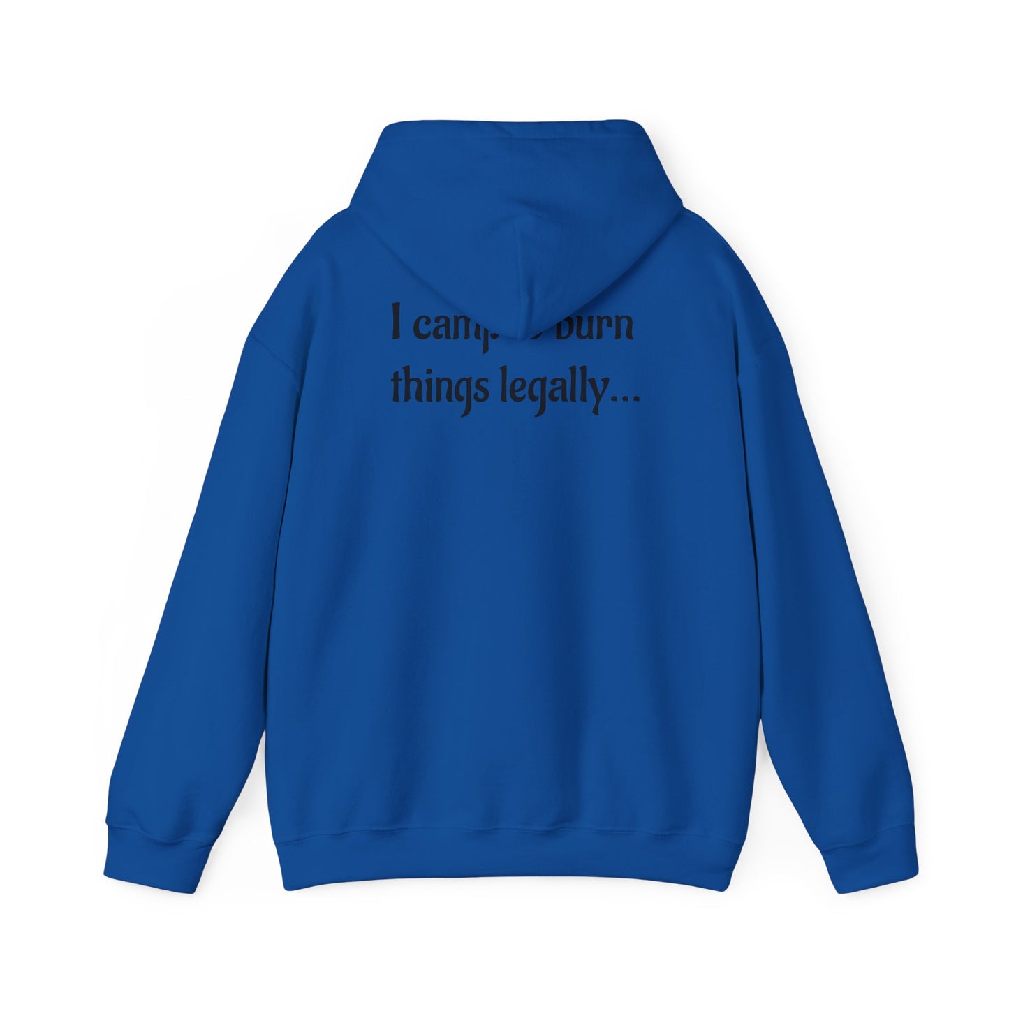 Colorful Campfire Hoodie with Fun Quote - Cozy Unisex Sweatshirt for Camping Lovers, Outdoor Adventure Gear, Unique Gift Idea