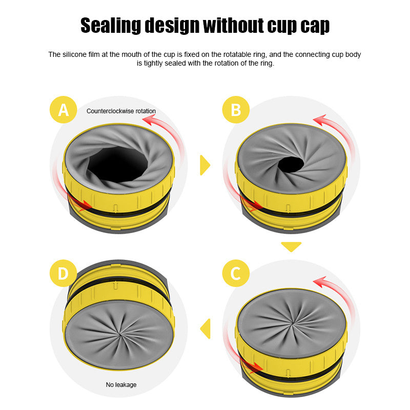 No Cover Twist Cup, Travel Portable Cup, Double Insulation Tumbler, Straw Sippy Water Bottles Portable For Children /Adults