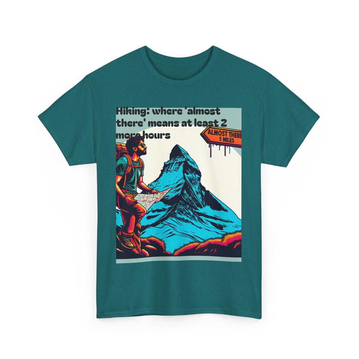 Adventure Tee: Hiking Humor Graphic T-Shirt, Outdoor Shirt, Gift for Hikers, Mountain Lover Tee, Unisex Cotton Tee