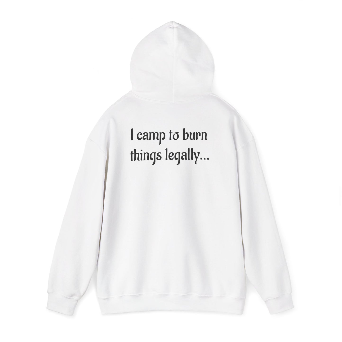 Colorful Campfire Hoodie with Fun Quote - Cozy Unisex Sweatshirt for Camping Lovers, Outdoor Adventure Gear, Unique Gift Idea