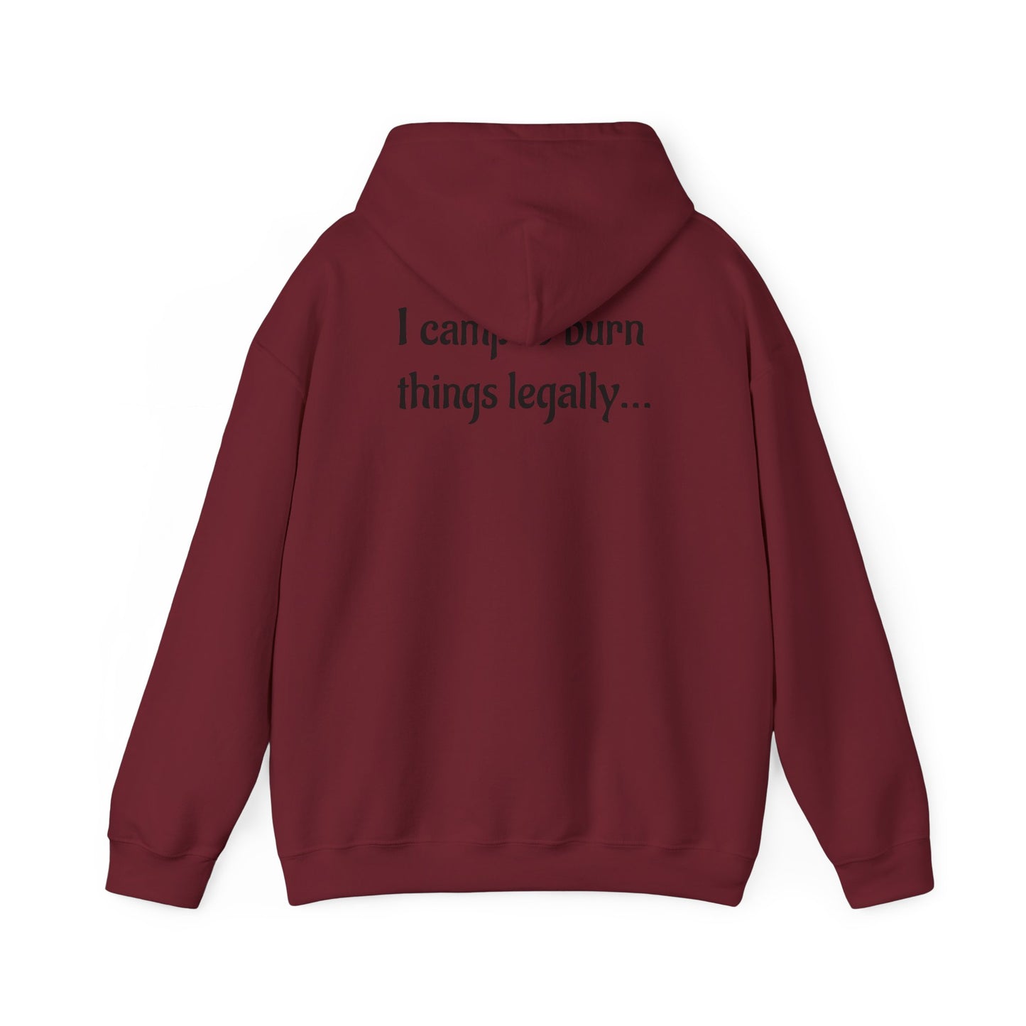 Colorful Campfire Hoodie with Fun Quote - Cozy Unisex Sweatshirt for Camping Lovers, Outdoor Adventure Gear, Unique Gift Idea