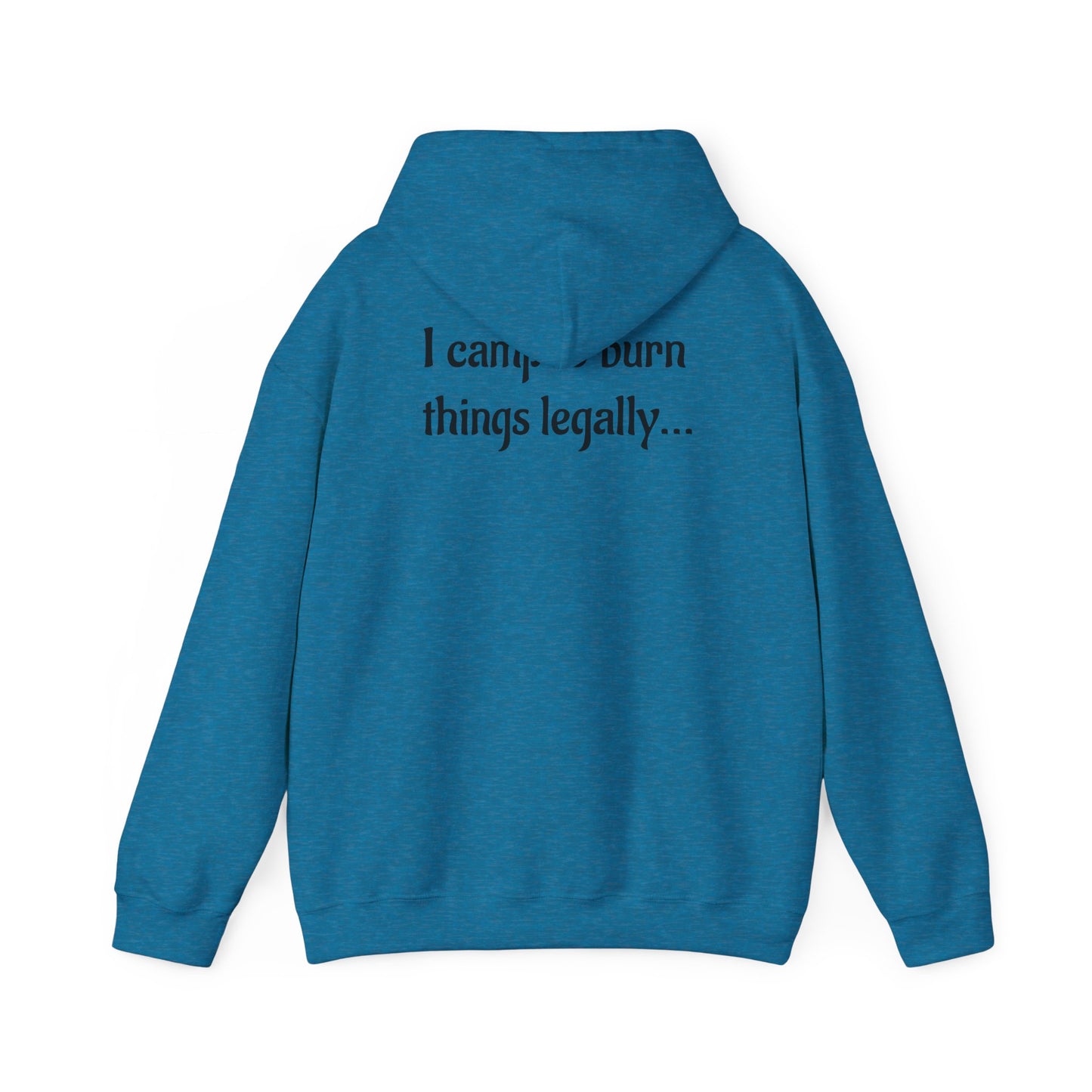 Colorful Campfire Hoodie with Fun Quote - Cozy Unisex Sweatshirt for Camping Lovers, Outdoor Adventure Gear, Unique Gift Idea