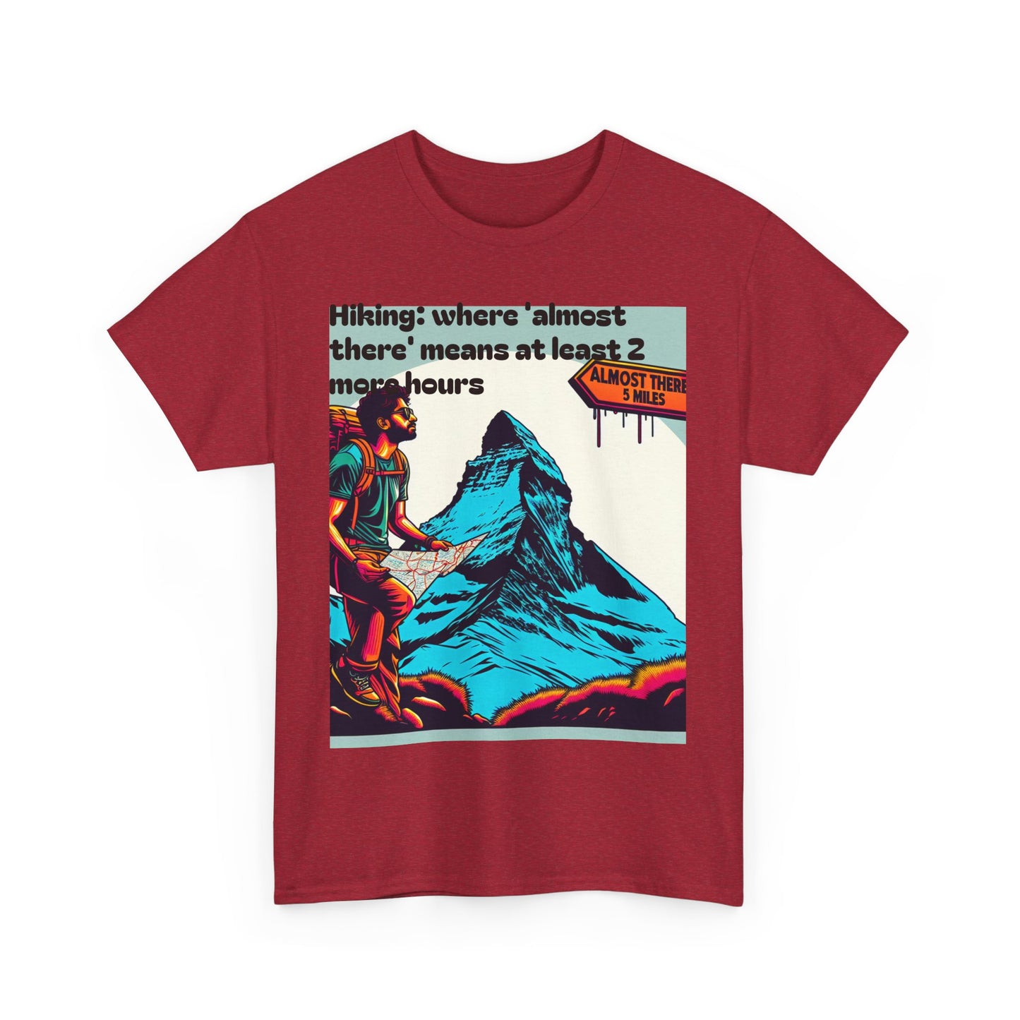 Adventure Tee: Hiking Humor Graphic T-Shirt, Outdoor Shirt, Gift for Hikers, Mountain Lover Tee, Unisex Cotton Tee