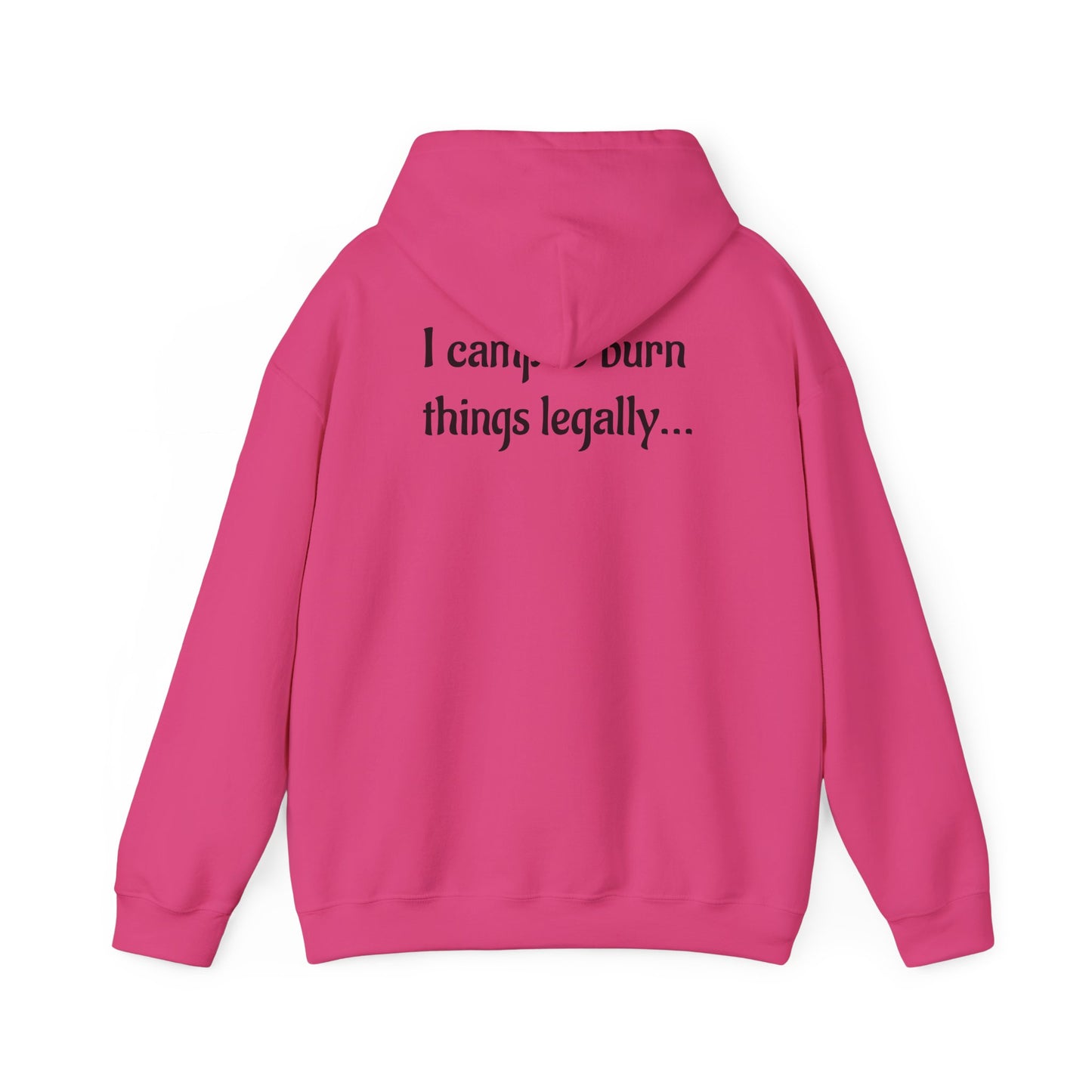 Colorful Campfire Hoodie with Fun Quote - Cozy Unisex Sweatshirt for Camping Lovers, Outdoor Adventure Gear, Unique Gift Idea