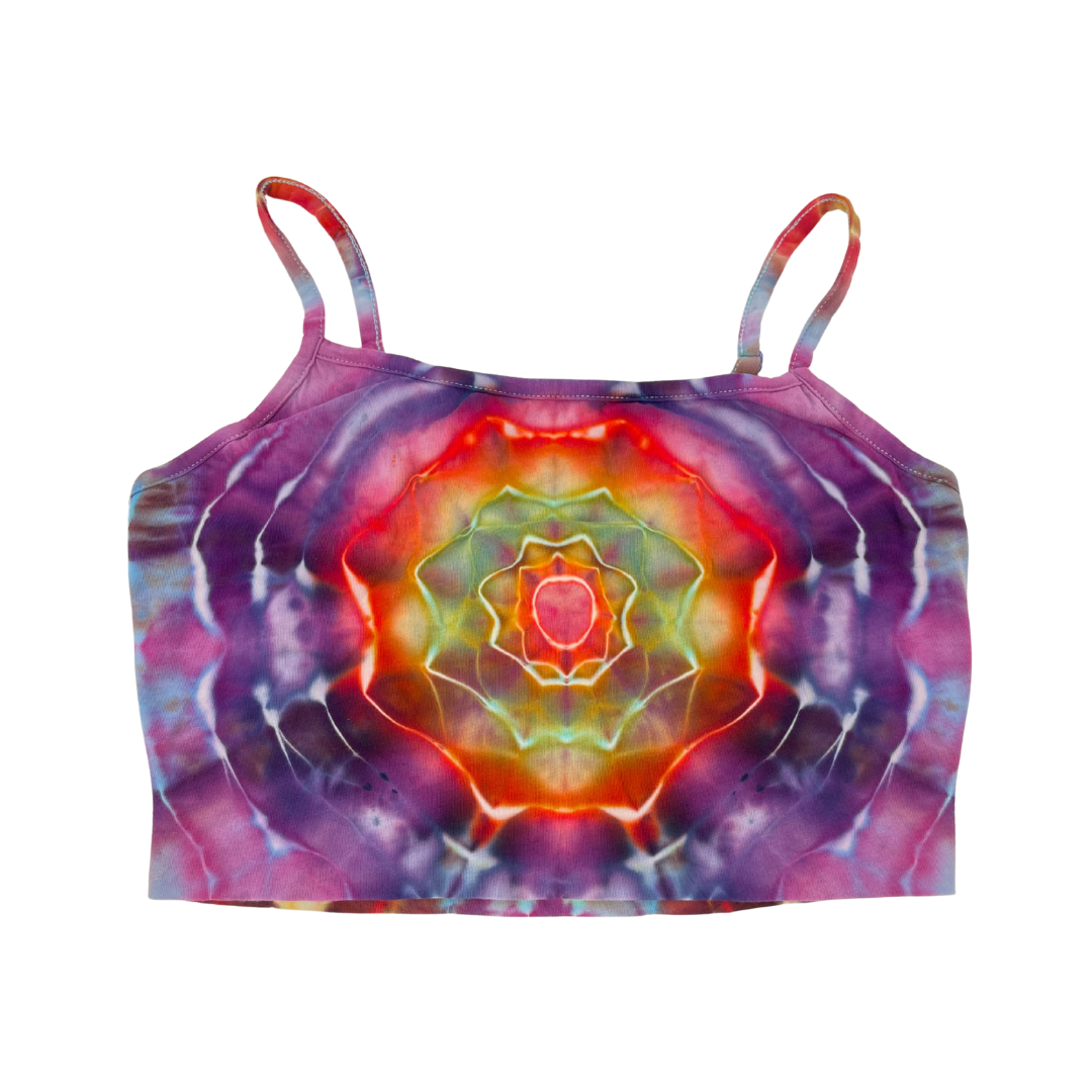 Hand Tie-Dyed Festival Crop Top