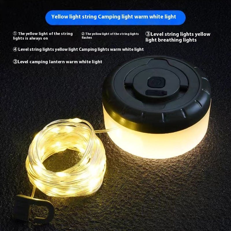 Rechargeable Outdoor Tent String Lights
