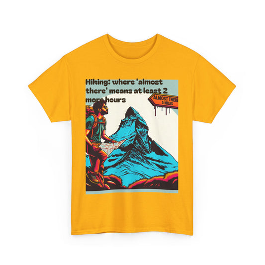 Adventure Tee: Hiking Humor Graphic T-Shirt, Outdoor Shirt, Gift for Hikers, Mountain Lover Tee, Unisex Cotton Tee