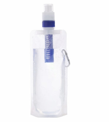 Outdoor Water Bottle, Portable Filter, Water Bag Filter, Suction Travel Folding Water Bag
