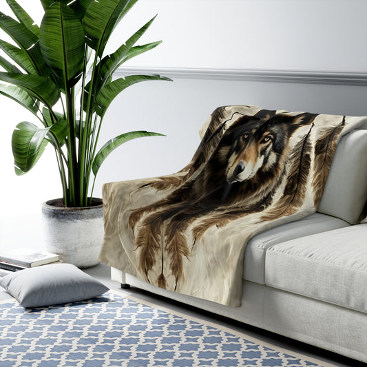 Timber Wolf Blanket