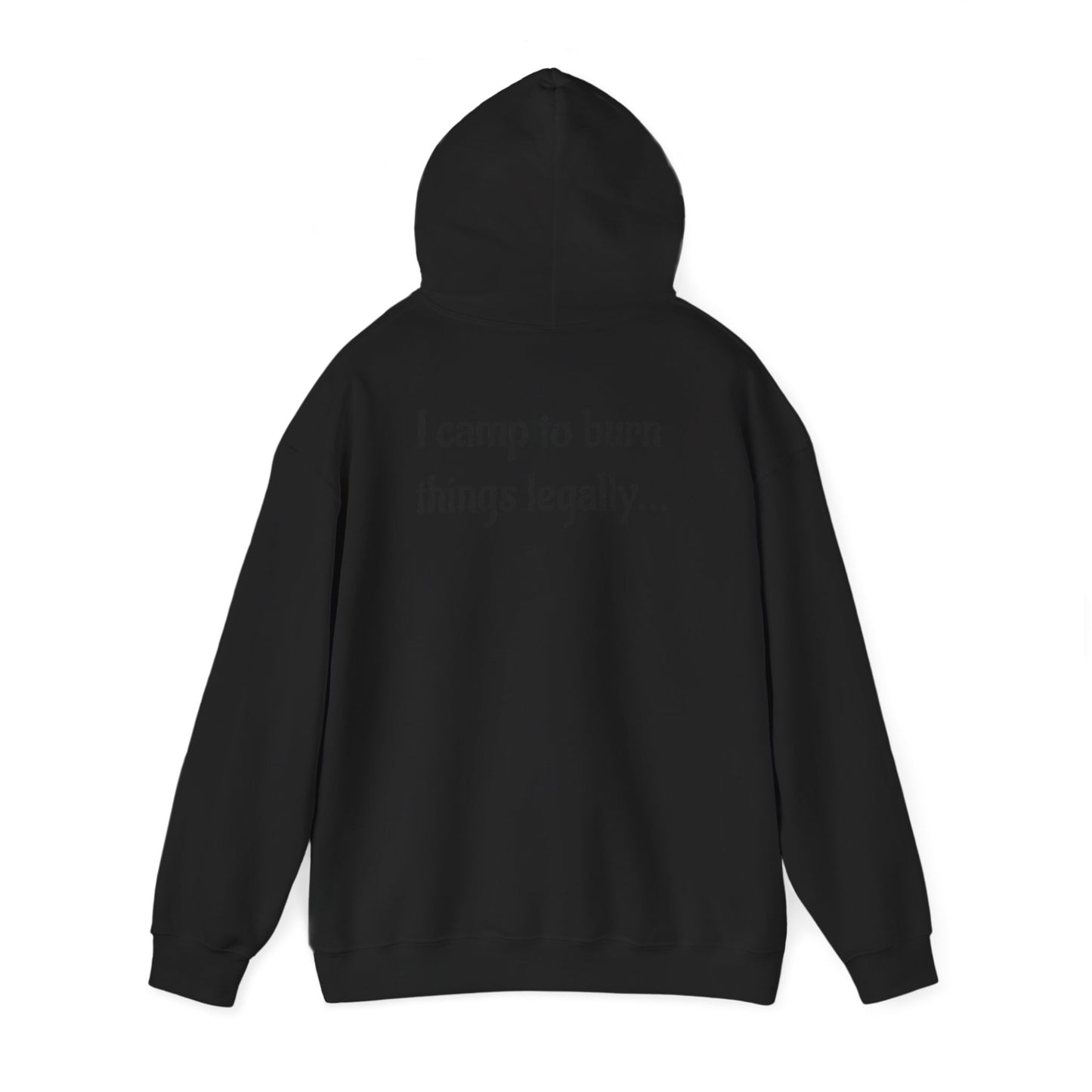 Colorful Campfire Hoodie with Fun Quote - Cozy Unisex Sweatshirt for Camping Lovers, Outdoor Adventure Gear, Unique Gift Idea