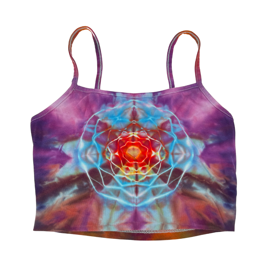 Hand Tie-Dyed Festival Crop Top