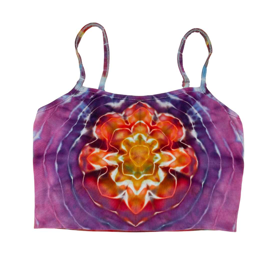 Hand Tie-Dyed Festival Crop Top