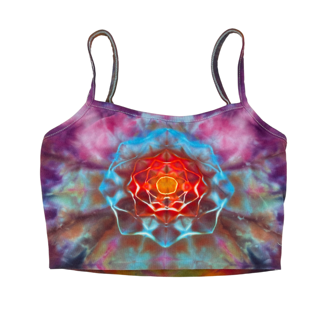 Hand Tie-Dyed Festival Crop Top