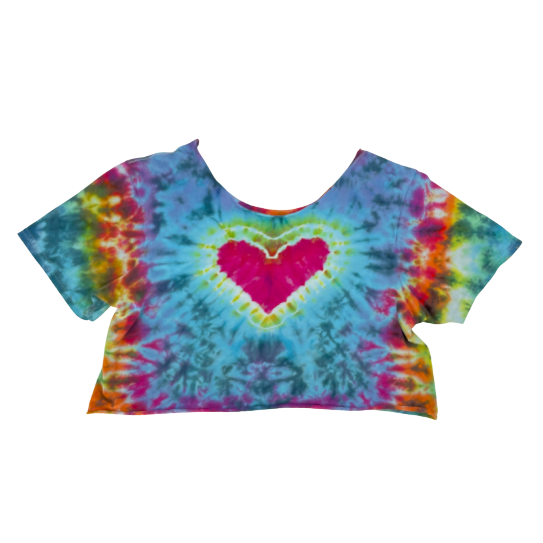 Hand Tie-Dyed Festival Crop Top